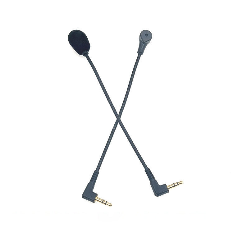 ZJ033MR-03 17cm ステレオ 3.5mm 角度付きプラグ ゲーミングヘッドセット サウンドカード ライブマイクロフォン、17cm ステレオ角度付きヘッド