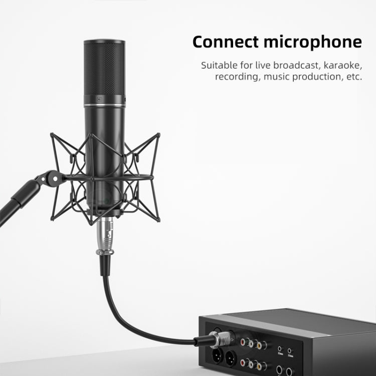 5m 3ピン XLR オス to XLR メス マイクロフォンケーブル、長さ: 5m