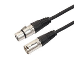 3m 3ピン XLR オス to XLR メス マイクロフォンケーブル、長さ: 3m