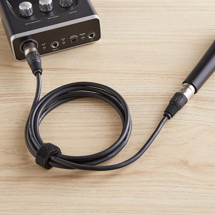 3m 3ピン XLR オス to XLR メス マイクロフォンケーブル、長さ: 3m