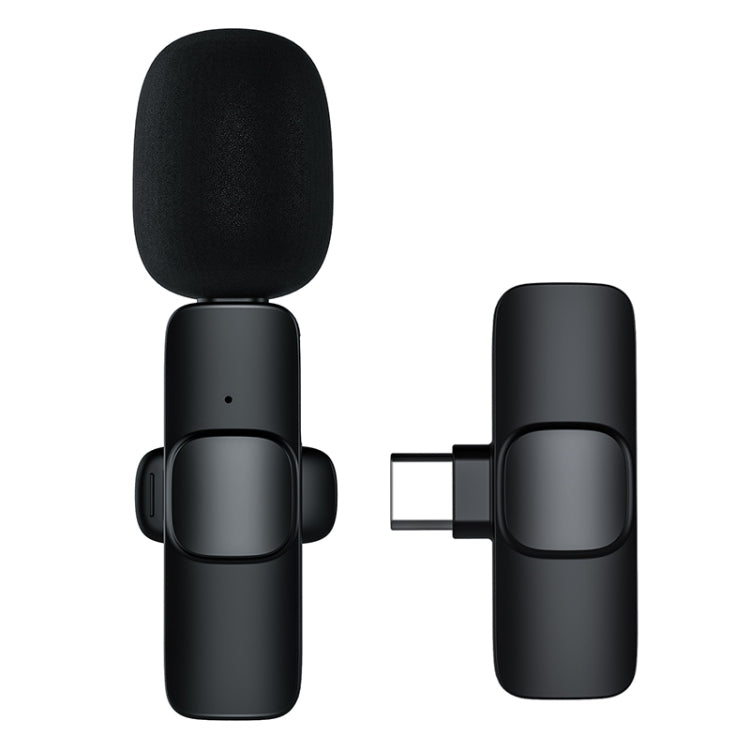 Type-C / USB-C インターフェース ミニ ワイヤレス ラベリアマイク、Type-C
