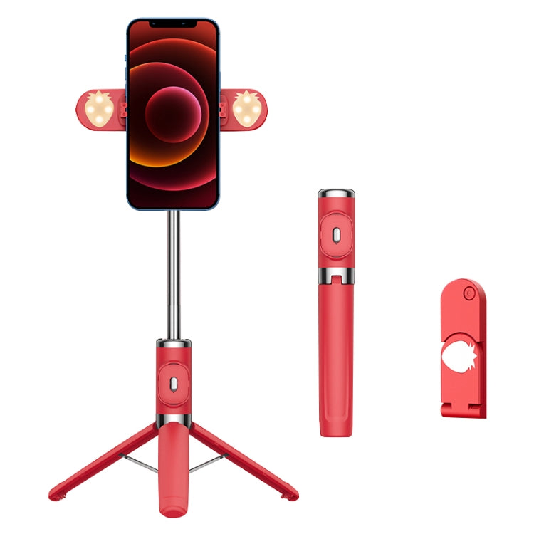 Bluetoothリモコン付きデュアルフィルライト三脚セルフィースティック、デュアルフィルライト（ブラック）、デュアルフィルライト（グリーン）、デュアルフィルライト（レッド）、デュアルフィルライト（イエロー）