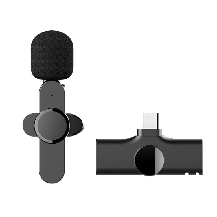 Type-C / USB-C インターフェース ライブ放送用ワイヤレスラベリアマイクロフォン Type-C