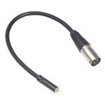 TC227K17-03 3.5mm メス to XLR オス オーディオケーブル、長さ: 0.3m、3.5mm メス to XLR オス