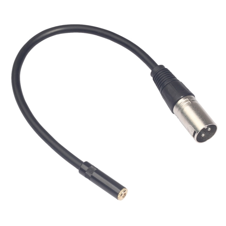 TC227K17-03 3.5mm メス to XLR オス オーディオケーブル、長さ: 0.3m、3.5mm メス to XLR オス
