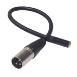 TC227K17-03 3.5mm メス to XLR オス オーディオケーブル、長さ: 0.3m、3.5mm メス to XLR オス