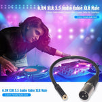 TC227K17-03 3.5mm メス to XLR オス オーディオケーブル、長さ: 0.3m、3.5mm メス to XLR オス