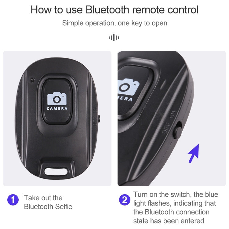 ワイヤレスBluetoothワンボタンセルフィー、ワンボタン