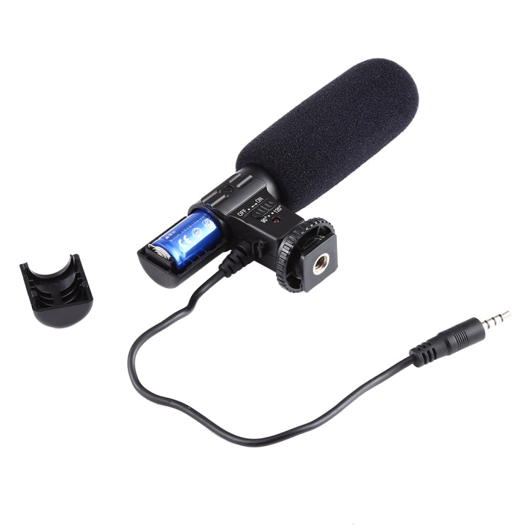 MIC-02 30-18000Hz 高音質ステレオマイクロフォン スマートフォン用、ケーブル長：28cm