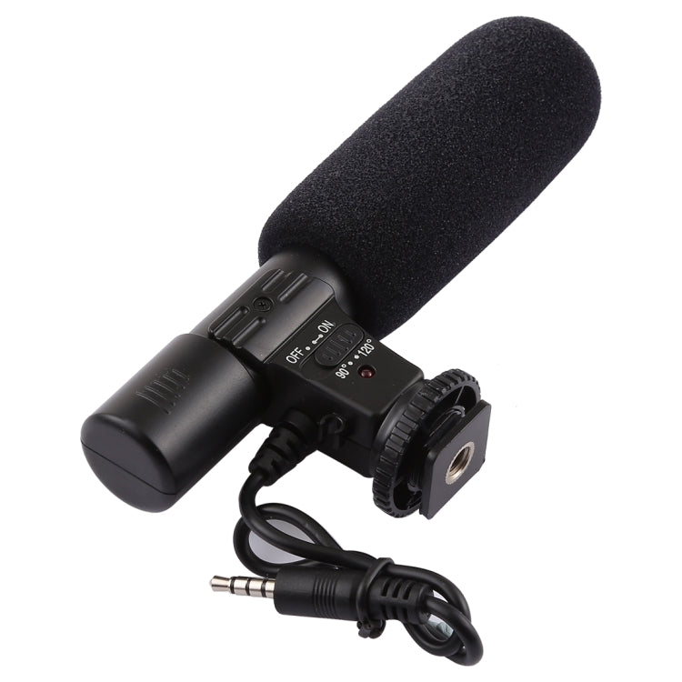 MIC-02 30-18000Hz 高音質ステレオマイクロフォン スマートフォン用、ケーブル長：28cm