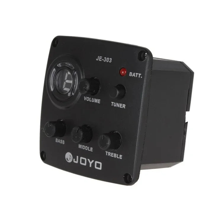 JOYO JE-303 ギターピックアップ 3バンドEQ プリアンプ チューナーピックアップ イコライザー チューニング機能付き, JE-303