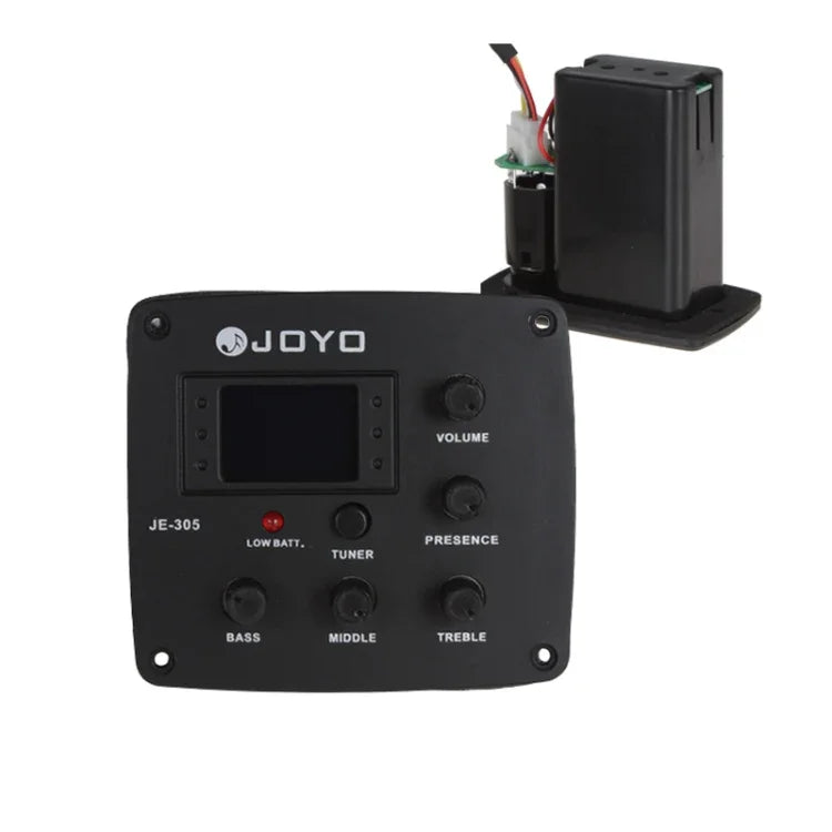 JOYO JE-305 ギターピックアップ 4バンドEQ プリアンプ チューナーピックアップ イコライザー チューニング機能付き, JE-305