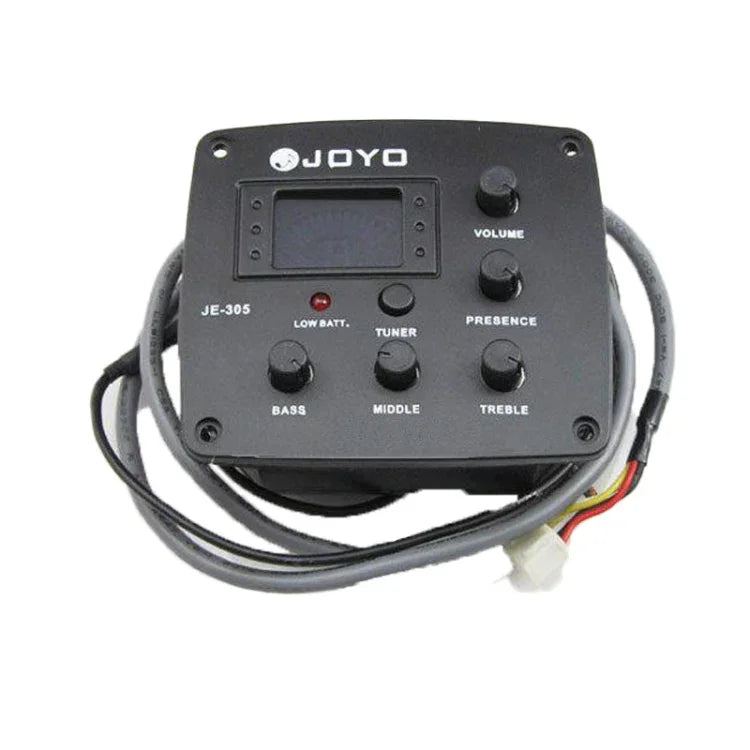 JOYO JE-305 ギターピックアップ 4バンドEQ プリアンプ チューナーピックアップ イコライザー チューニング機能付き, JE-305