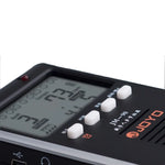 JOYO JM-90 ミニポータブル充電式クリップオンLEDインジケーター 電子デジタルメトロノーム トーンジェネレーター チューナー ギター・バイオリン・ウクレレ用, JM-90（ブラック）、JM-90（ホワイト）
