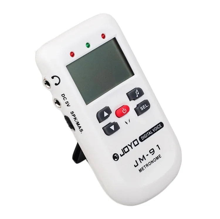 JOYO JM-91 ミニポータブル多機能ボーカルメトロノーム 電子デジタルメトロノーム トーンジェネレーター チューナー ギター・バイオリン・ウクレレ用, JM-91（ホワイト）