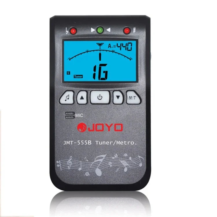 JOYO JMT-555B メトロノームチューナー クロマチックデジタルLCDバックライト付き トーンジェネレーター 3-in-1キット ギター・バイオリン・ウクレレ用, JMT-555B