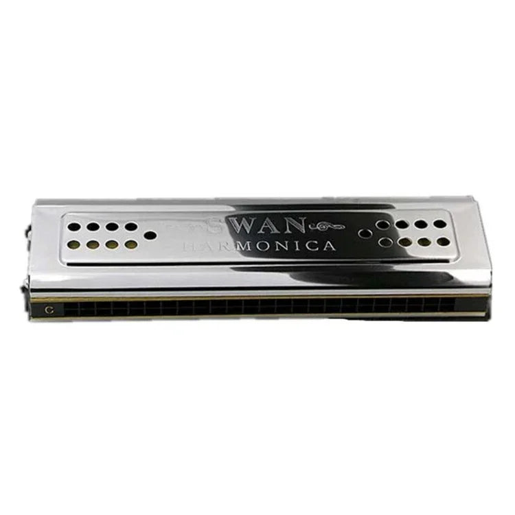 Swan SW24-12A 24穴両面ハーモニカ 初心者向けポリフォニックボックス 大人 子供 初心者 演奏用, SW24-12A 24穴ポリフォニックハーモニカ