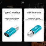 Type-Cメス to MIDIオス ユニバーサルアダプター 電子楽器用