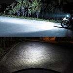 H4 DC12V / 7.4W Motorcycle LED Headlight with 24LEDs SMD-3030 Lamp Beads, H4 Style 2 (White Light), H4 Style 2 (Yellow + White)