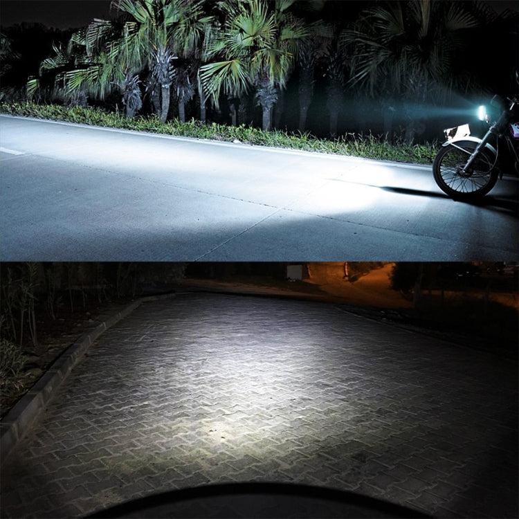 H4 DC12V / 7.4W Motorcycle LED Headlight with 24LEDs SMD-3030 Lamp Beads, H4 Style 2 (White Light), H4 Style 2 (Yellow + White)