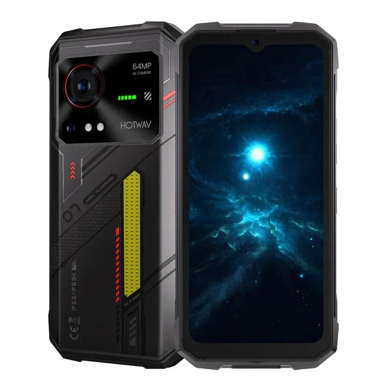 HOTWAV Hyper 7 耐衝撃スマホ、8GB+256GB、10800mAh、6.6インチ、Android 14、MediaTek Dimensity 7050 5G、ネットワーク：5G、OTG、NFC
