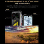 HOTWAV Hyper 7 耐衝撃スマホ、8GB+256GB、10800mAh、6.6インチ、Android 14、MediaTek Dimensity 7050 5G、ネットワーク：5G、OTG、NFC