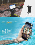 IP68/IP69K防水防塵耐衝撃、顔認証、4000mAhバッテリー、5.0インチAndroid 9.0 MTK6580A/W クアッドコア最大1.3GHz、ネットワーク：3G、Armor X6 2GB+16GB