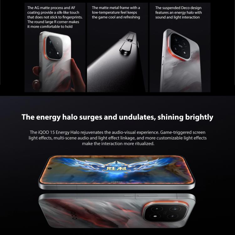 vivo iQOO 15、12GB+512GB、6.85インチ Android 16 OriginOS 6 Snapdragon 8 Elite Gen 5 オクタコア、OTG、NFC、ネットワーク：5G、Google Play対応、12GB+512GB