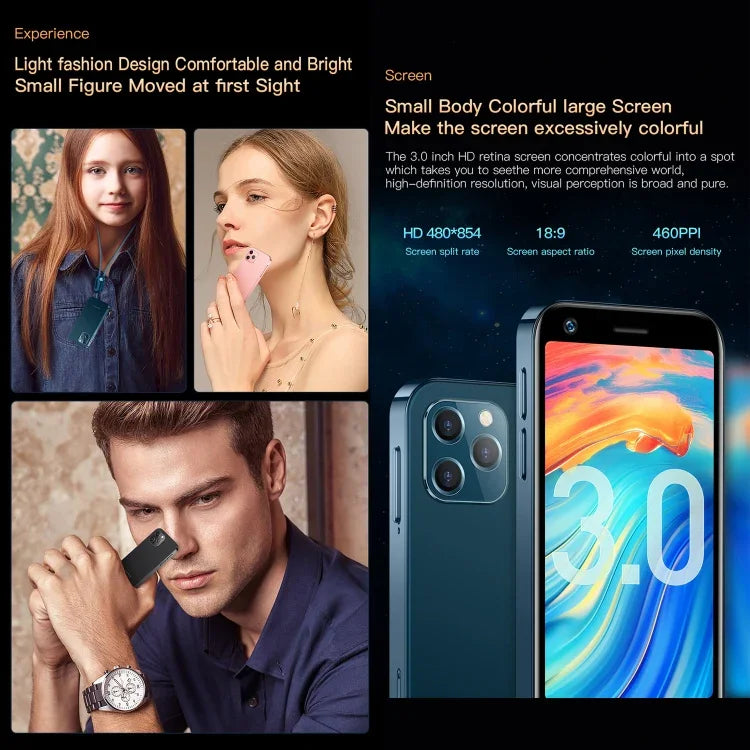 SOYES XS12 Pro、4GB+64GB、3.0インチ、Android 10.0、MTK6750 オクタコア、Bluetooth、WiFi、FM、OTG、ネットワーク：4G、デュアルSIM、Google Play対応、4GB+64GB