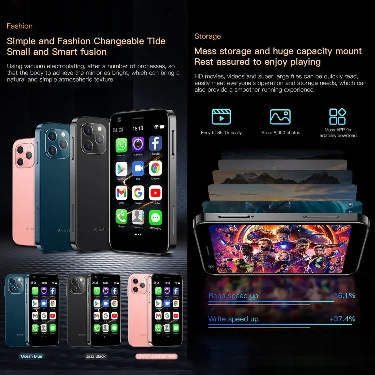 SOYES XS12 Pro、4GB+64GB、3.0インチ、Android 10.0、MTK6750 オクタコア、Bluetooth、WiFi、FM、OTG、ネットワーク：4G、デュアルSIM、Google Play対応、4GB+64GB