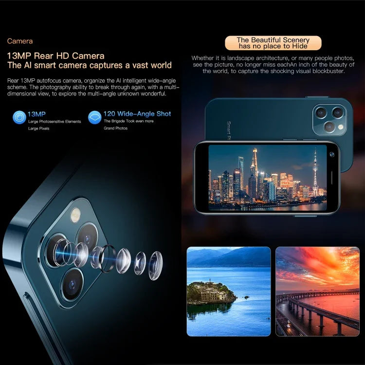 SOYES XS12 Pro、4GB+64GB、3.0インチ、Android 10.0、MTK6750 オクタコア、Bluetooth、WiFi、FM、OTG、ネットワーク：4G、デュアルSIM、Google Play対応、4GB+64GB