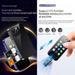 顔認証、3.0インチ Android 9.0 MTK6739CW クアッドコア 最大1.28GHz、OTG、ネットワーク：4G、デュアルSIM、Google Play対応、3GB+64GB