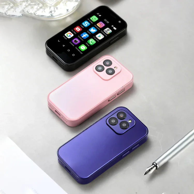 顔認証、3.0インチ Android 9.0 MTK6739CW クアッドコア 最大1.28GHz、OTG、ネットワーク：4G、デュアルSIM、Google Play対応、3GB+64GB