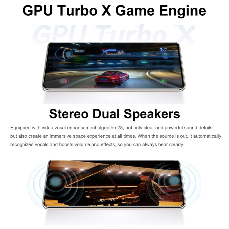 トリプル背面カメラ＋デュアル前面カメラ、画面内指紋認証、6.78インチ Magic UI 7.1 Android 13 Qualcomm Snapdragon 8+ Gen 1 オクタコア 最大3.0GHz、ネットワーク：5G、OTG、NFC、Google Play非対応、Honor 90 Pro 5G 12GB+256GB