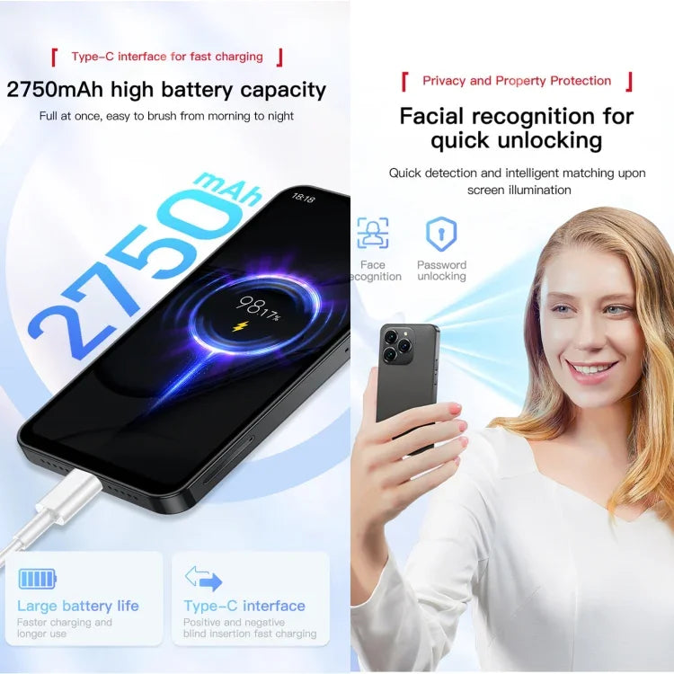 SOYES XS18 Pro Max、2GB+16GB、Face ID、4.3インチ Android 8.1 MTK6737A クアッドコア、ネットワーク：4G、OTG、デュアルSIM、XS18 Pro Max