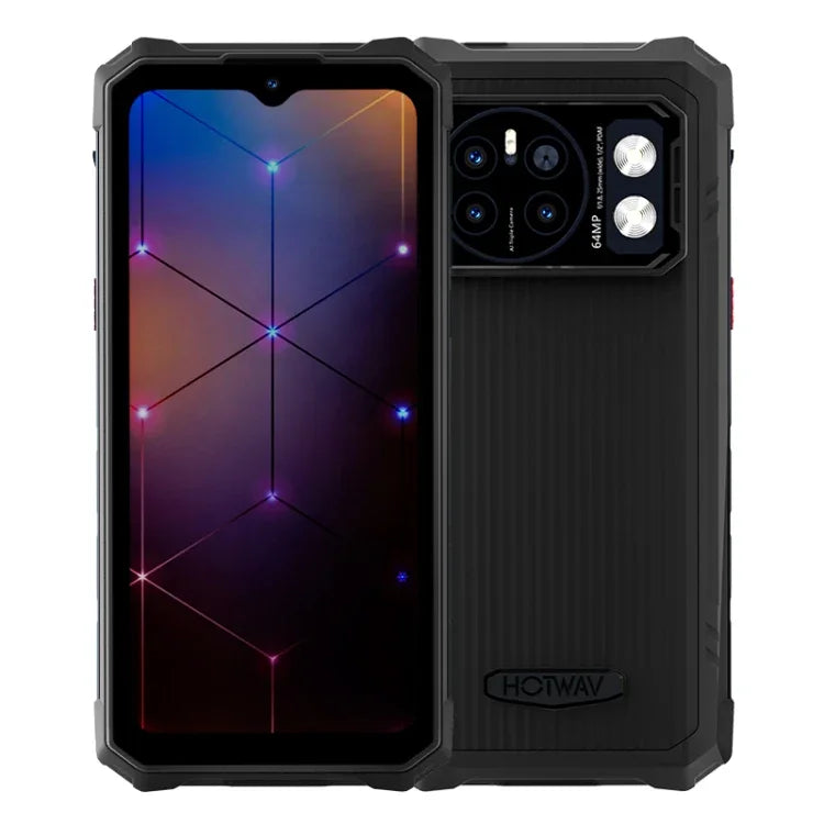 HOTWAV CYBER 13、IP68/IP69K ラギッドフォン、8GB+128GB、10800mAh、6.6インチ Android 14.0 Unisoc T606 オクタコア、ネットワーク：4G、NFC、OTG