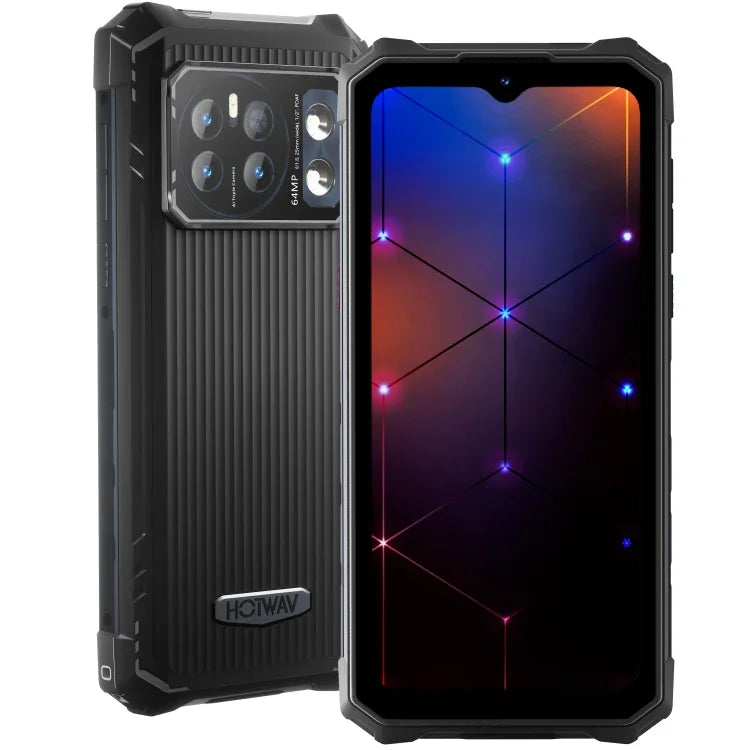 HOTWAV CYBER 13、IP68/IP69K ラギッドフォン、8GB+128GB、10800mAh、6.6インチ Android 14.0 Unisoc T606 オクタコア、ネットワーク：4G、NFC、OTG