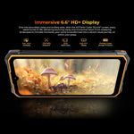 HOTWAV CYBER 13、IP68/IP69K ラギッドフォン、8GB+128GB、10800mAh、6.6インチ Android 14.0 Unisoc T606 オクタコア、ネットワーク：4G、NFC、OTG