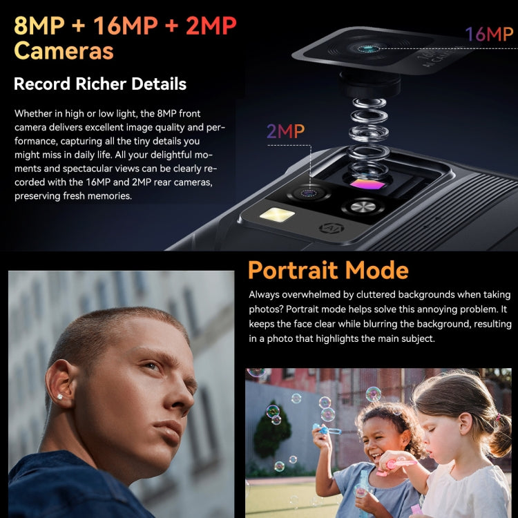 Blackview BV4800 Pro、4GB+128GB、IP68/IP69K/MIL-STD-810H、6.56インチ Android 14 Unisoc T606 オクタコア、ネットワーク：4G、OTG