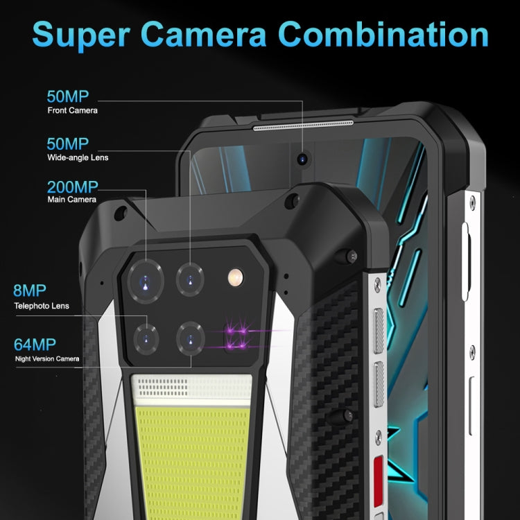 Unihertz Tank 3 / 8849、16GB+512GB、200MPカメラ、ナイトビジョン、23800mAhバッテリー、6.79インチ Android 13 Dimensity 8200 オクタコア、ネットワーク：5G、レーザー距離計なしのTank 3