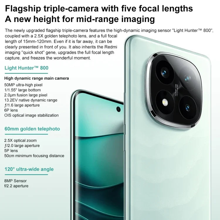 Xiaomi Redmi Note 14 Pro+、16GB+512GB、6.67インチ Xiaomi HyperOS Snapdragon 7s Gen 3 オクタコア、NFC、ネットワーク：5G、16GB+512GB