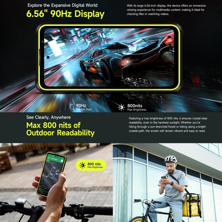 Ulefone Armor X31、6GB+128GB、ナイトビジョン、IP68/IP69K 耐衝撃スマホ、6.56インチ、Android 14、MediaTek Helio G91 オクタコア、ネットワーク：4G、NFC、OTG、Armor X31