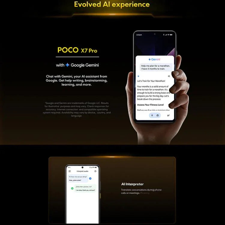 Xiaomi POCO X7 Pro 5G グローバル、12GB+256GB、画面内指紋認証、6.67インチ、Xiaomi HyperOS 2、MediaTek Dimensity 8400-Ultra オクタコア、NFC、ネットワーク：5G、12GB+256GB