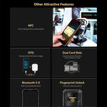 Oukitel WP23 Plus 耐衝撃スマホ、8GB+256GB、6.52インチ、Android 14.0、Unisoc T606 オクタコア、NFC、OTG、ネットワーク：4G、WP23 Plus 8GB+256GB