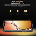 Oukitel WP23 Plus 耐衝撃スマホ、8GB+256GB、6.52インチ、Android 14.0、Unisoc T606 オクタコア、NFC、OTG、ネットワーク：4G、WP23 Plus 8GB+256GB