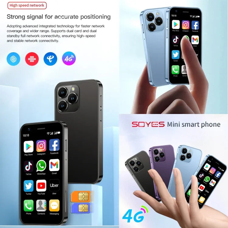 SOYES XS16、2GB+16GB、3.0インチ Android 10.0 MTK6737 クアッドコア、Bluetooth、WiFi、ネットワーク：4G、デュアルSIM、Google Playストア対応、2GB+16GB