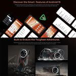 Oukitel WP55 Pro 5G 耐衝撃スマートフォン、16GB+512GB、108MPカメラ、指紋認証、6.6インチ Android 15 MediaTek Dimensity 7025 オクタコア、NFC、OTG、ネットワーク：5G、WP55 Pro