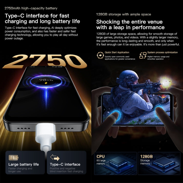 SOYES SOYES F9 Max、4GB+64GB、4.3インチ Android 12 MTK6762 オクタコア、ネットワーク：4G、OTG、デュアルSIM、4GB+64GB