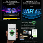 Ulefone Armor 28 Pro 耐衝撃スマートフォン、16GB+512GB、ナイトビジョン、10600mAh、6.67インチ + 1.04インチ Android 15 MediaTek Dimensity 7300 オクタコア、ネットワーク：5G、NFC