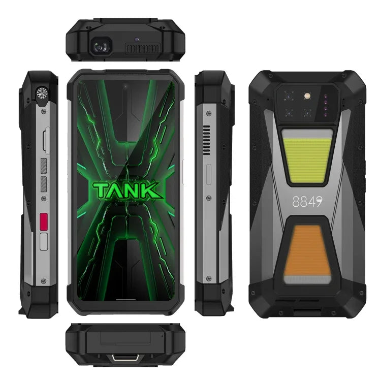 Unihertz 8849 Tank 3S ナイトビジョンプロジェクター 頑丈スマートフォン、16GB+512GB、6.79インチ Android 14 Dimensity 8200 オクタコア、ネットワーク：5G、Tank 3S 16GB+512GB